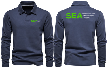 SEA AIRPORT LONG SLEEVE POLO